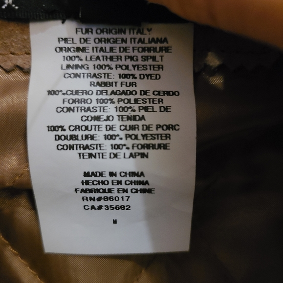 Bebe Leather Jacket with Fur - Picture 6 of 6